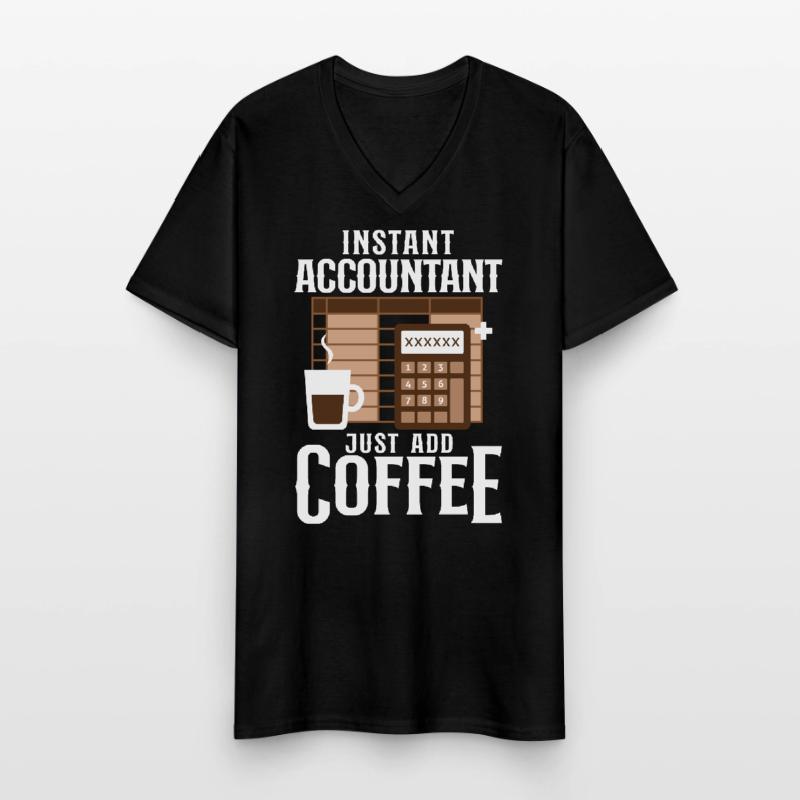 Comptable Comptable Comptable Comptabilité T-shirt col V Homme