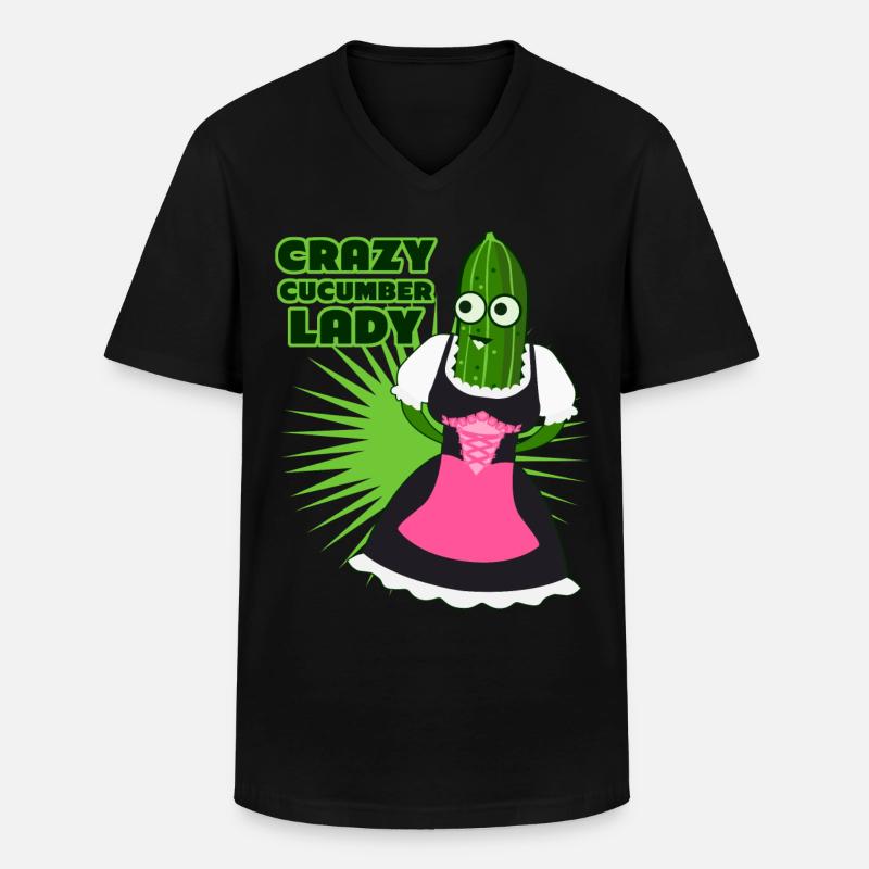 Concombre Dirndl Concombre - T-shirt col V Homme - noir