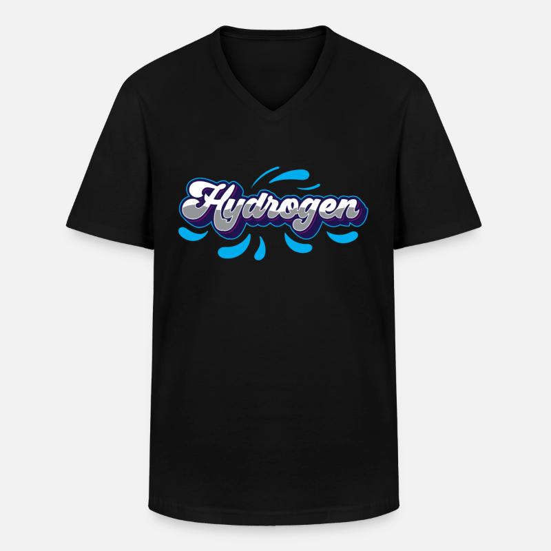 Hydrogène Hydrogène Élément d’énergie - T-shirt col V Homme - noir