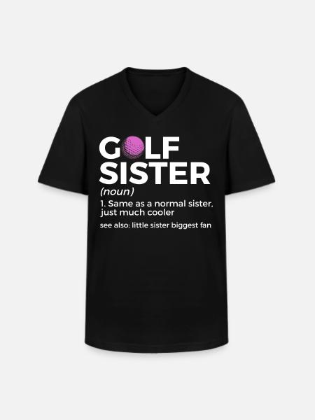Golf Spieler Spruch Geschenkidee - Männer-T-Shirt mit V-Ausschnitt - Schwarz