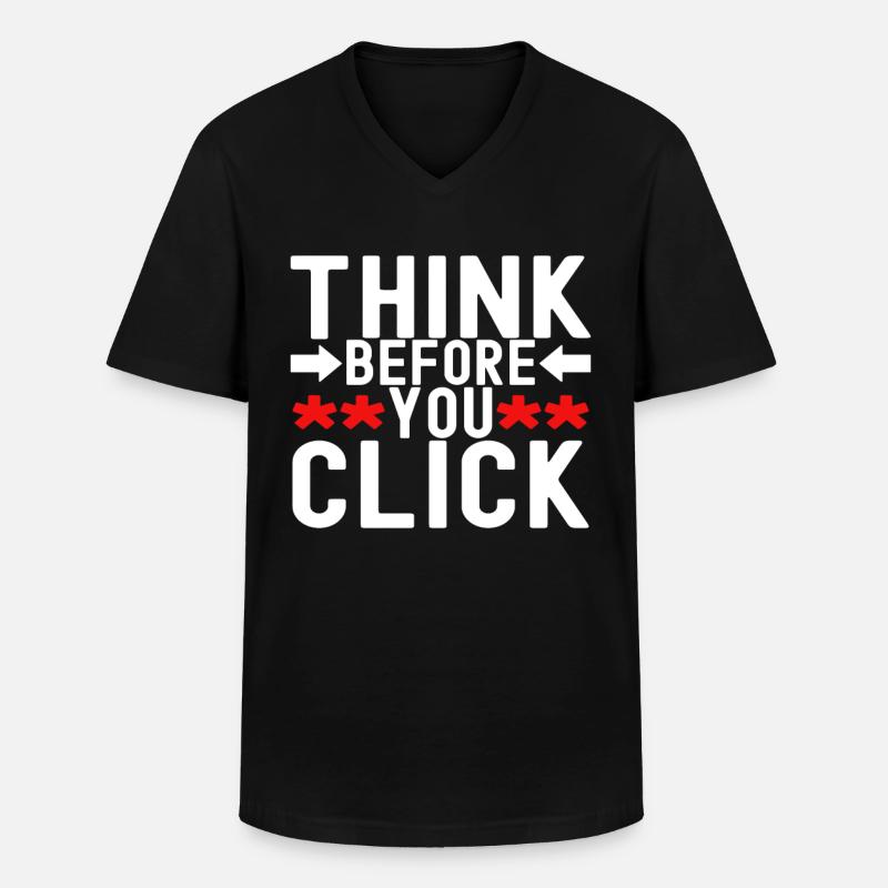 Programmierer Cyber Security - Männer-T-Shirt mit V-Ausschnitt - Schwarz