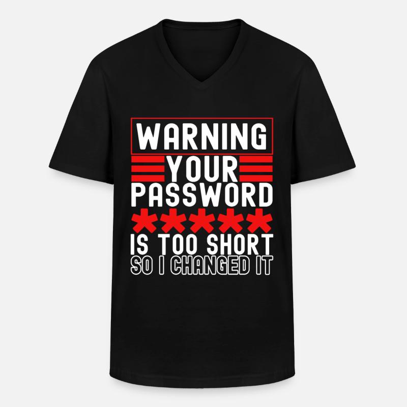 Programmierer Cyber Security - Männer-T-Shirt mit V-Ausschnitt - Schwarz