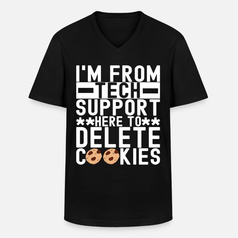 Programmierer Cyber Security - Männer-T-Shirt mit V-Ausschnitt - Schwarz