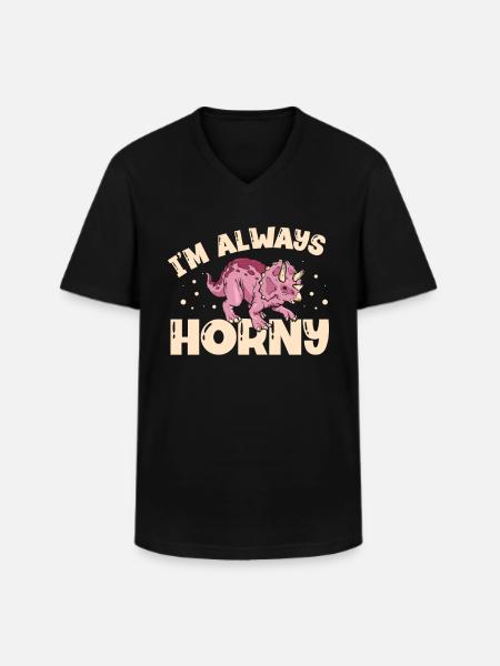 Ich Bin Immer Geiler - Männer-T-Shirt mit V-Ausschnitt - Schwarz