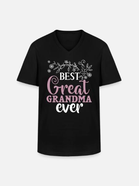 Urgroßmutter Oma Uroma Urgroßeltern Großmutter - Männer-T-Shirt mit V-Ausschnitt - Schwarz