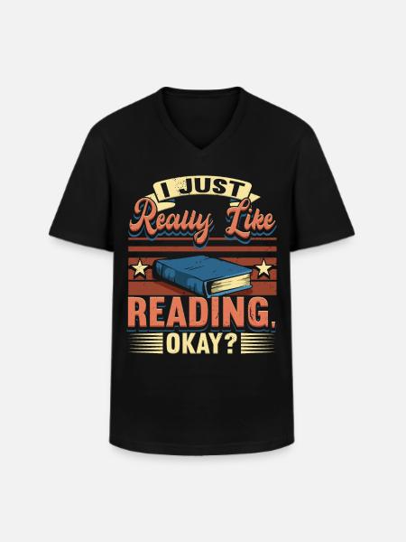 Books Read Book - Men's V-Neck T-Shirt - black