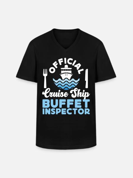 Cruise Ship Vacation Official - Men's V-Neck T-Shirt - black