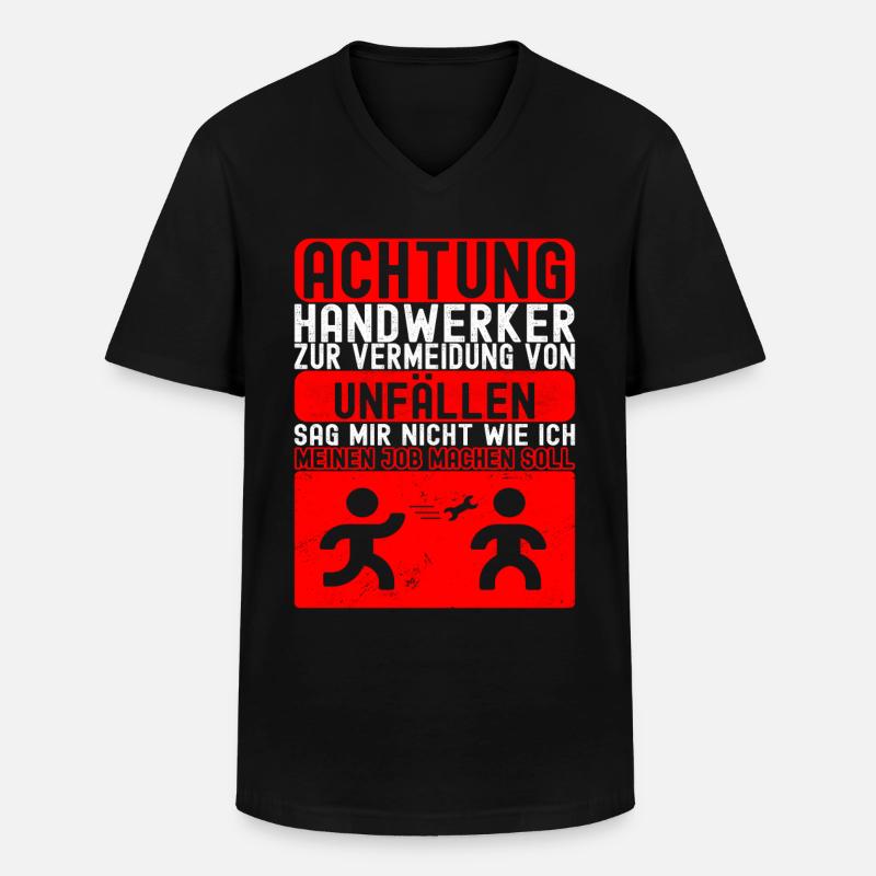 KFZ Mechaniker Mechatroniker - Männer-T-Shirt mit V-Ausschnitt - Schwarz
