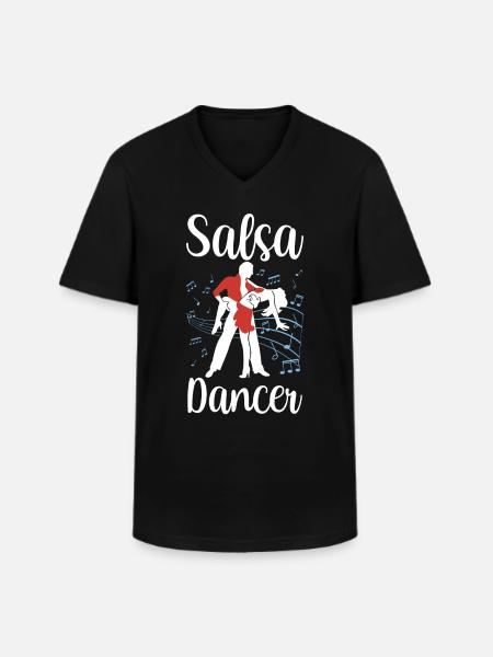 Salsa Dancer Dance Dancing Hobby - T-shirt col V Homme - noir