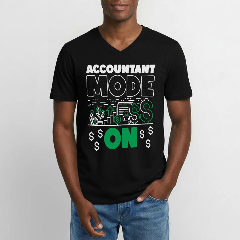 Comptable Comptable Comptable T-shirt col V Homme