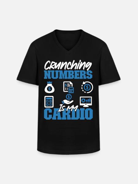 Comptable Comptable Comptable - T-shirt col V Homme - noir