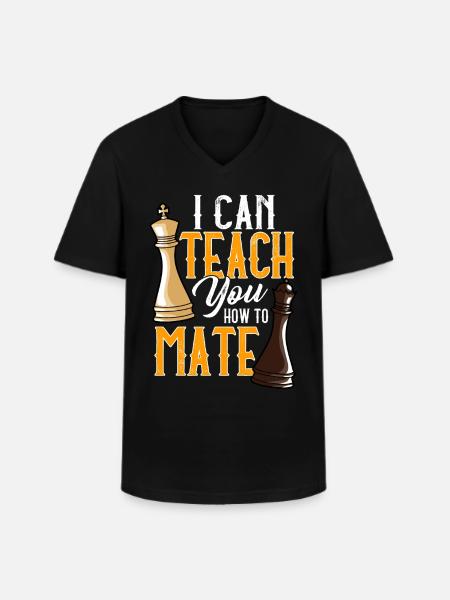 Chess players Chess - Men's V-Neck T-Shirt - black