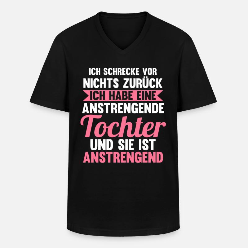 Mutter Mama - Männer-T-Shirt mit V-Ausschnitt - Schwarz