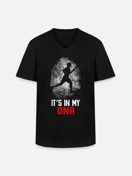 Running Runner Half Marathon - Men's V-Neck T-Shirt - black