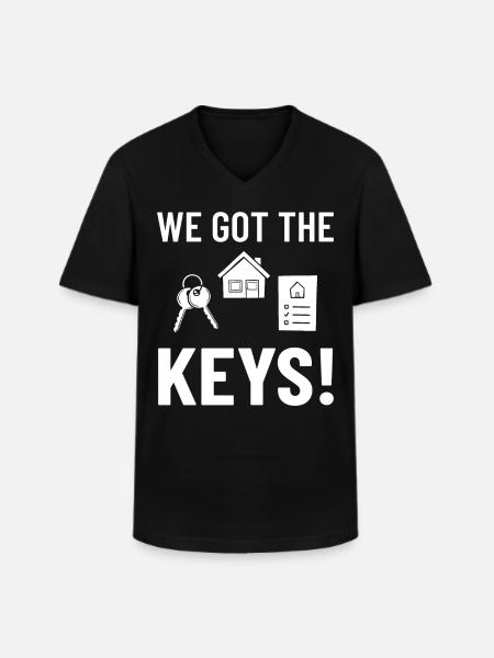 Home Home House Purchase Property - Men's V-Neck T-Shirt - black