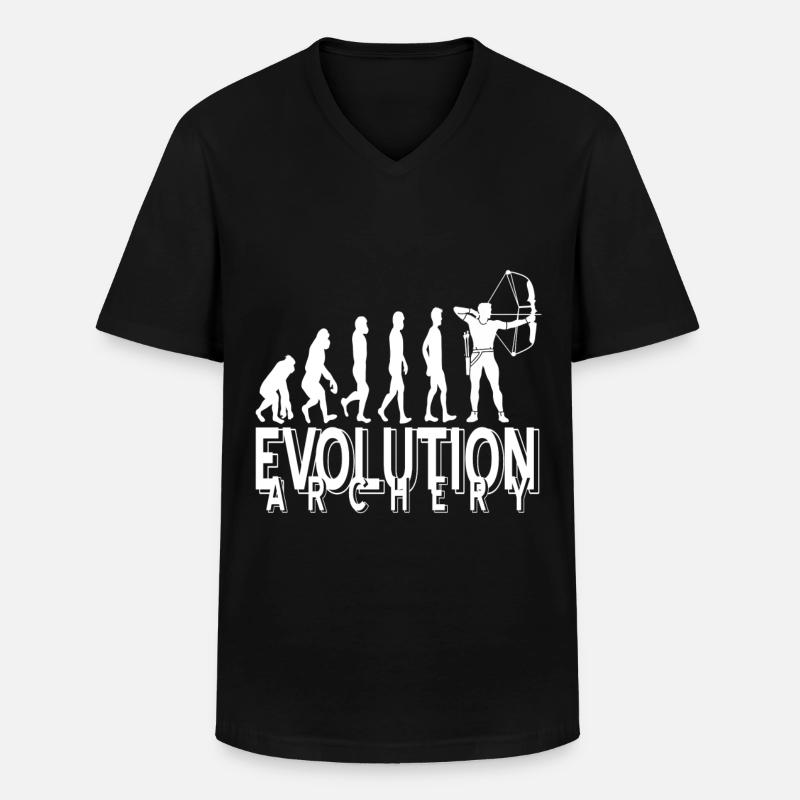 Evolution Archer - Men's V-Neck T-Shirt - black