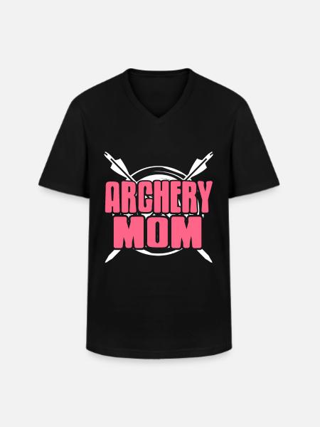 Sagittarius - Archery Mom - Men's V-Neck T-Shirt - black