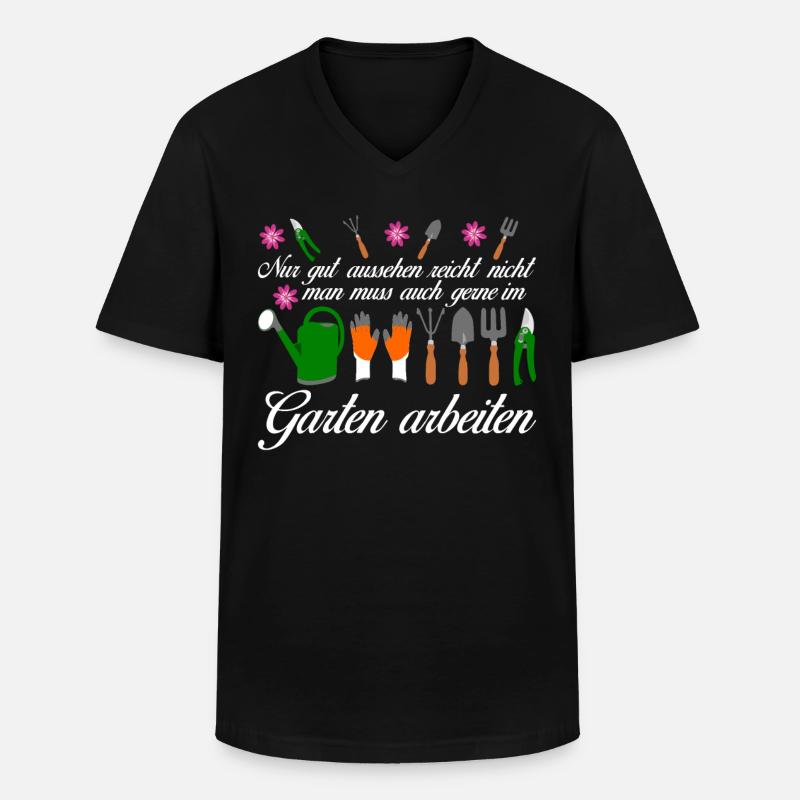 Garten Galabau Galabauer Gärtner - Männer-T-Shirt mit V-Ausschnitt - Schwarz