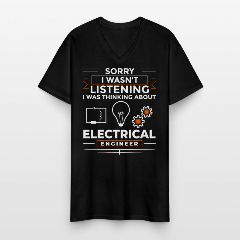 Electrical Engineering Engineer Research Development Men's V-Neck T-Shirt