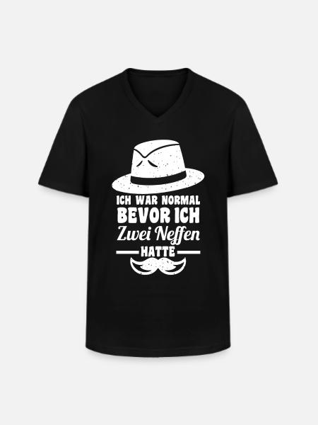 Patenonkel Pate Onkel - Männer-T-Shirt mit V-Ausschnitt - Schwarz