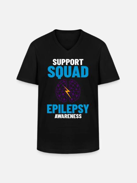 Epilepsy Convulsive disease Epileptic seizure - Men's V-Neck T-Shirt - black