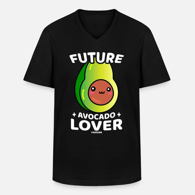Future Avocado Lover - Männer-T-Shirt mit V-Ausschnitt - Schwarz