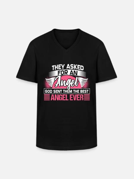 Beste Tochter Niedlich Geschenk - Männer-T-Shirt mit V-Ausschnitt - Schwarz
