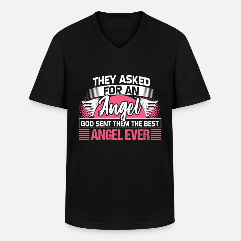 Beste Tochter Niedlich Geschenk - Männer-T-Shirt mit V-Ausschnitt - Schwarz