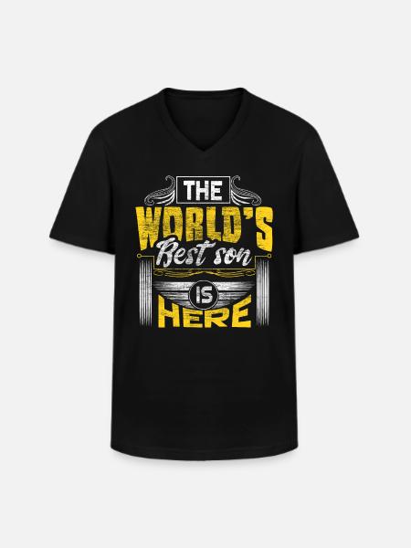 Son Sons Birthday Gift - Men's V-Neck T-Shirt - black