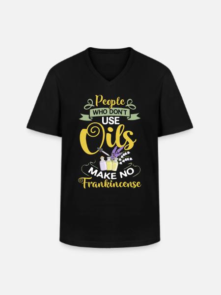 Essential Oil Diffuser Aromatherapy Plants - Men's V-Neck T-Shirt - black