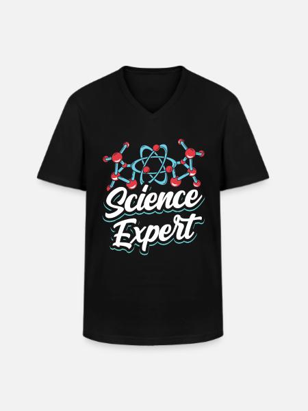 Scientific Expert Science Science - Men's V-Neck T-Shirt - black