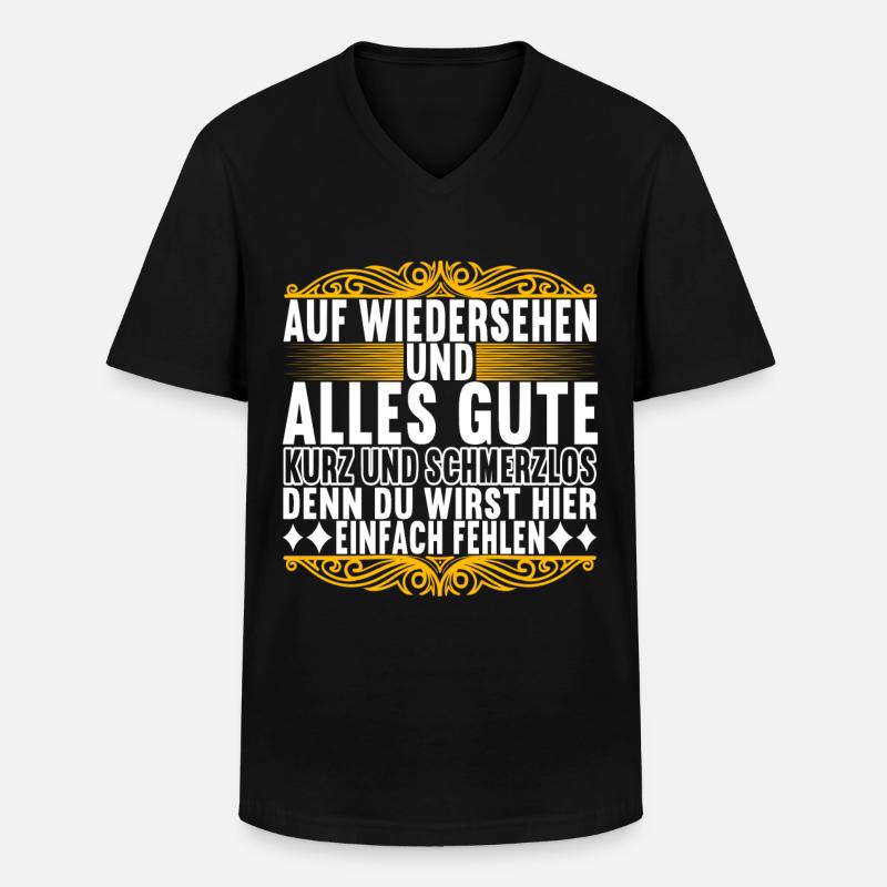 Abschiedsgeschenk Kollege Jobwechsel - Männer-T-Shirt mit V-Ausschnitt - Schwarz