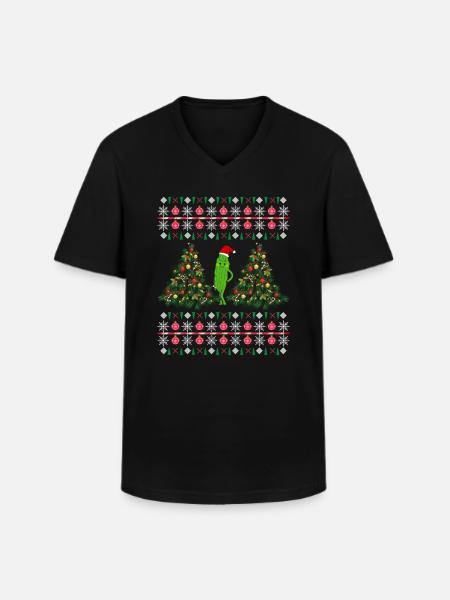 Frohe Weihnachtsidee Weihnachtsgeschenk - Männer-T-Shirt mit V-Ausschnitt - Schwarz