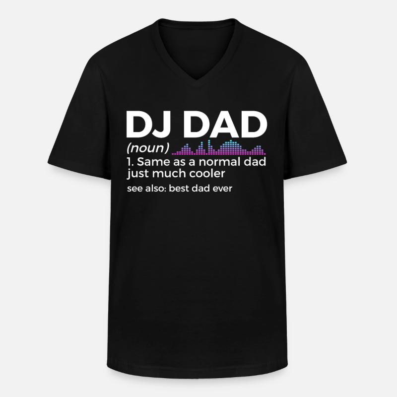 DJ Performance - Men's V-Neck T-Shirt - black