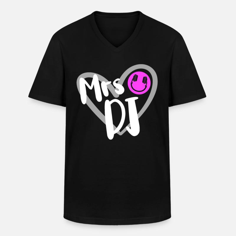 DJ Performance - Men's V-Neck T-Shirt - black