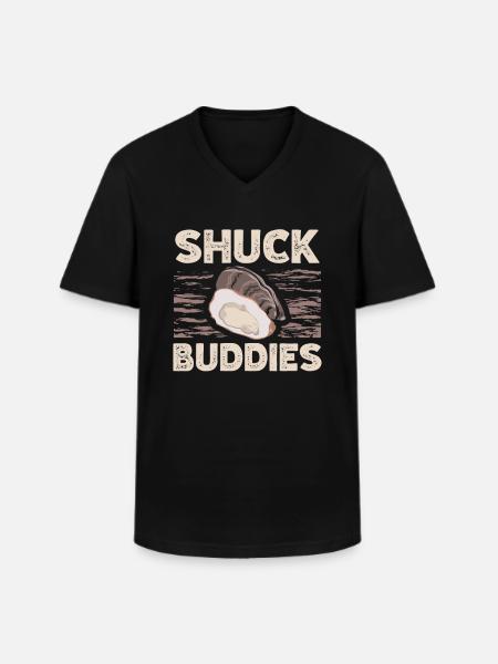 Austernflüsterer Shucking Buddy - Männer-T-Shirt mit V-Ausschnitt - Schwarz