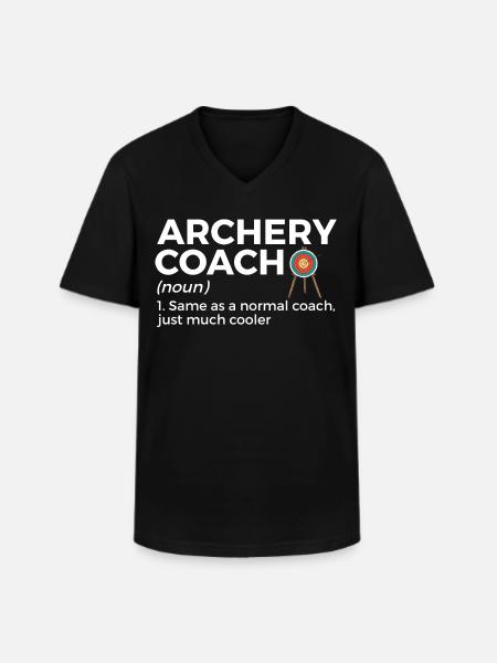Bogenschießen Bogenschütze - Männer-T-Shirt mit V-Ausschnitt - Schwarz