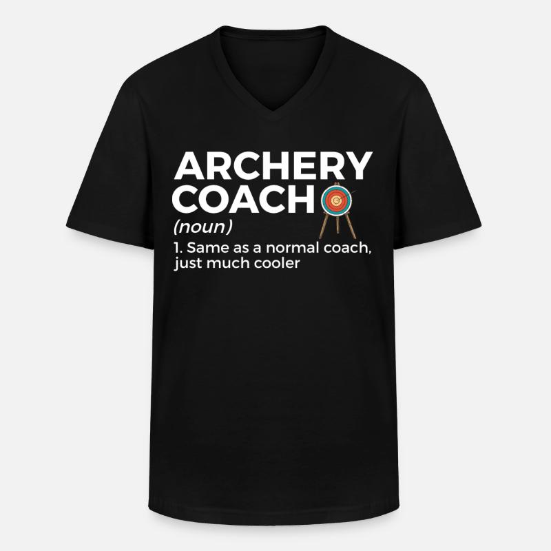 Bogenschießen Bogenschütze - Männer-T-Shirt mit V-Ausschnitt - Schwarz