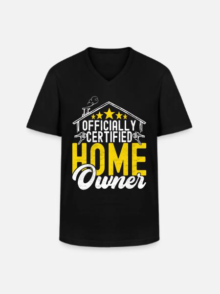 Homeowners Home Purchase - Men's V-Neck T-Shirt - black