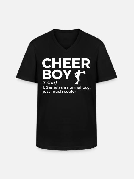 Cheerleader Cheerleading - Men's V-Neck T-Shirt - black