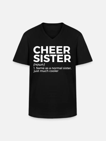 Cheerleader Cheerleading - Men's V-Neck T-Shirt - black
