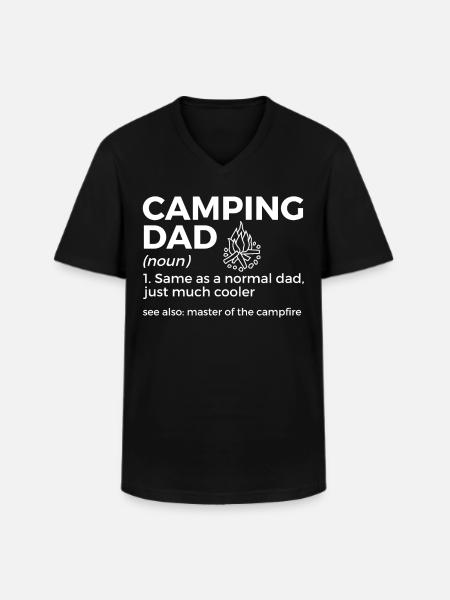 Camping Camping Motorhome - Men's V-Neck T-Shirt - black