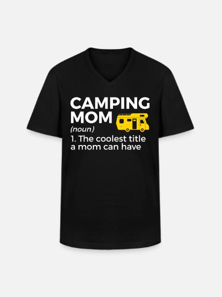 Camping Camping Motorhome - Men's V-Neck T-Shirt - black