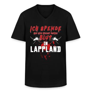 Lustiges Lappland Schweden, Finnland, Norwegen - Männer-T-Shirt mit V-Ausschnitt - Schwarz - Vorne - AI Model Male 178 dark (178cm)
