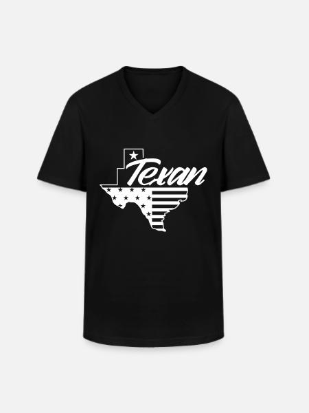 Texas Texas Pride Sayings - Men's V-Neck T-Shirt - black