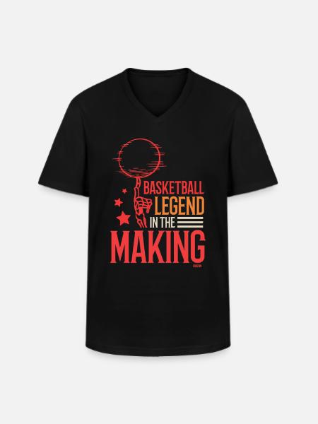 future basketball legend - Men's V-Neck T-Shirt - black