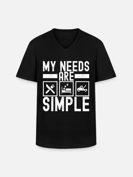 Abschleppwagen Abschleppdienst - Männer-T-Shirt mit V-Ausschnitt - Schwarz