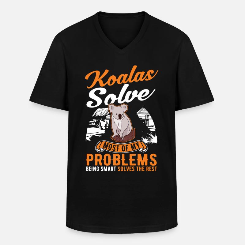 Koala Gift Koala Bear - Men's V-Neck T-Shirt - black