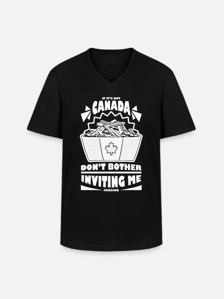Canada - Men's V-Neck T-Shirt - black