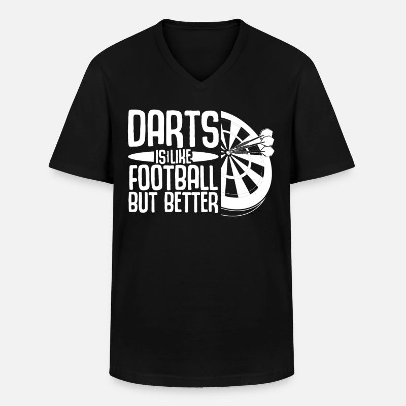 Darts Dartboard Dart - Männer-T-Shirt mit V-Ausschnitt - Schwarz